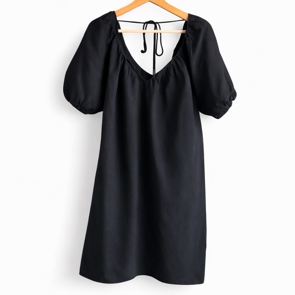 how to style a loose linen dress Long sleeves loose fitting linen dress 4817 main image 0